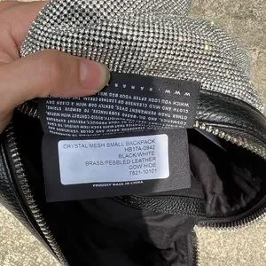 Kara | Bags | Kara Small Crystal Mesh And Leather Backpack  display picture 1